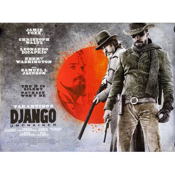 DJANGO UNCHAINED Affiche de film- 76x102 cm. - 2012 - Jamie Foxx, Quentin Tarantino