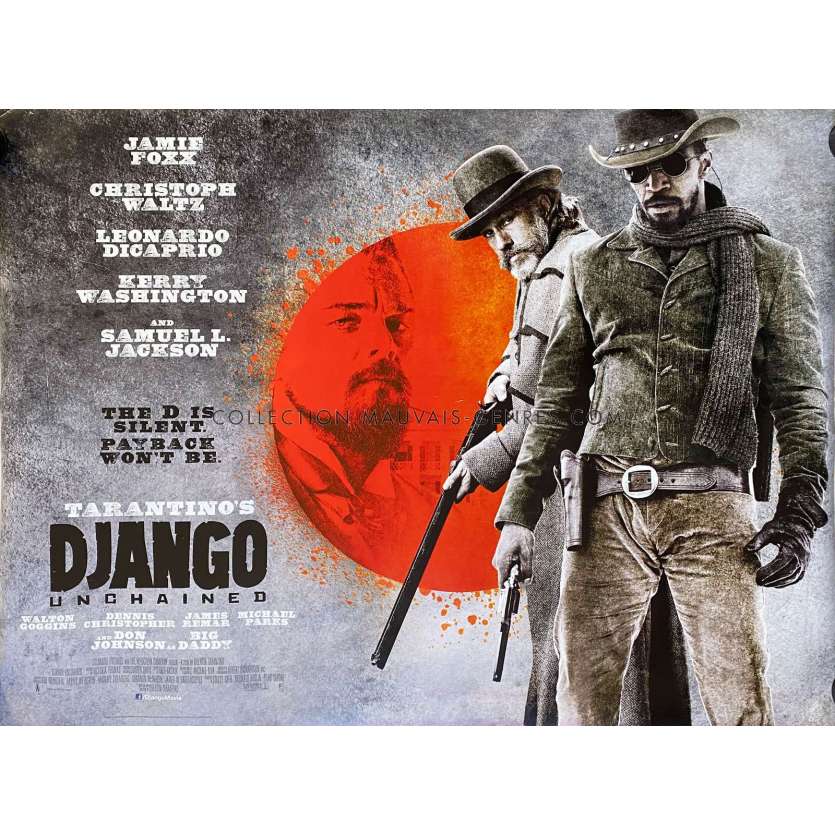 DJANGO UNCHAINED British Movie Poster- 30x40 in. - 2012 - Quentin Tarantino, Jamie Foxx