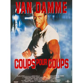 COUPS POUR COUPS Affiche de film- 40x54 cm. - 1990 - Jean-Claude Van Damme, Deran Sarafian