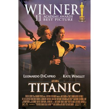 TITANIC Affiche de film Style D - INT'L - 69x102 cm. - 1997 - Leonardo DiCaprio, James Cameron