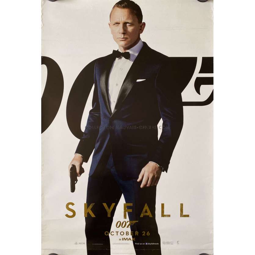 SKYFALL Affiche de film Teaser - 69x102 cm. - 2012 - Daniel Craig, James Bond