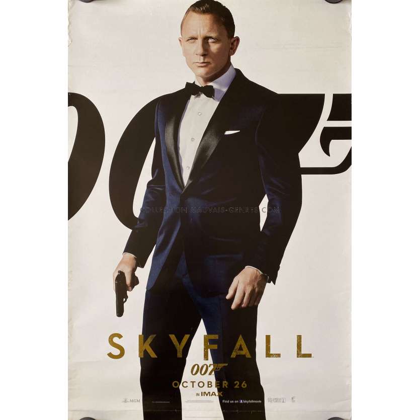 SKYFALL US Movie Poster Teaser - 27x40 in. - 2012 - James Bond, Daniel Craig