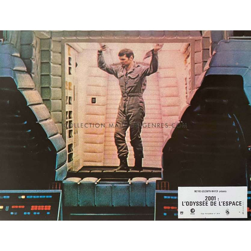 2001 A SPACE ODYSSEY French Lobby Card N04 - 9x12 in. - 1968/R1970 - Stanley Kubrick, Keir Dullea