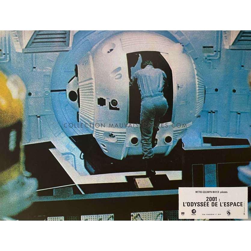 2001 A SPACE ODYSSEY French Lobby Card N06 - 9x12 in. - 1968/R1970 - Stanley Kubrick, Keir Dullea