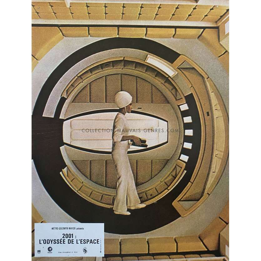 2001 A SPACE ODYSSEY French Lobby Card N08 - 9x12 in. - 1968/R1970 - Stanley Kubrick, Keir Dullea