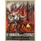 LE DANGER VIENT DE L'ESPACE Affiche de film- 60x80 cm. - 1958 - Paul Hubschmid, Mario Bava