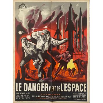 LE DANGER VIENT DE L'ESPACE Affiche de film- 60x80 cm. - 1958 - Paul Hubschmid, Mario Bava