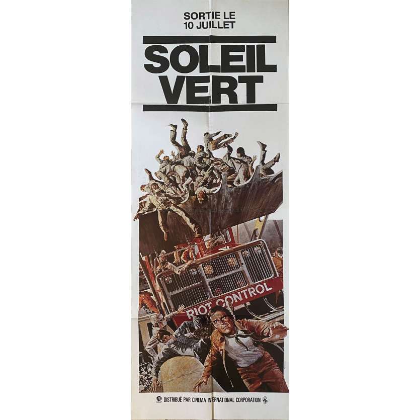 SOYLENT GREEN French Movie Poster- 23x63 in. - 1973 - Richard Fleisher, Charlton Heston