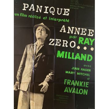 PANIQUE ANNEE ZERO Affiche de film- 120x160 cm. - 1962 - Frankie Avalon, Ray Milland