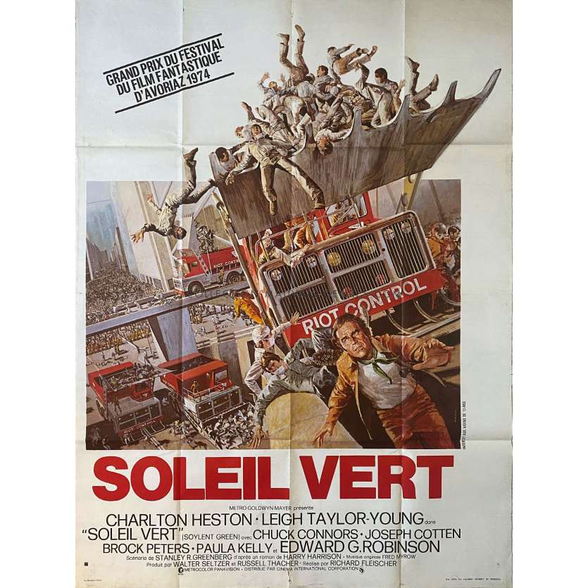 SOLEIL VERT Affiche de film- 120x160 cm. - 1973 - Charlton Heston, Richard Fleisher