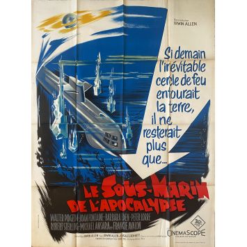 LE SOUS-MARIN DE L'APOCALYPSE Affiche de film- 120x160 cm. - 1961 - Walter Pidgeon, Irwin Allen