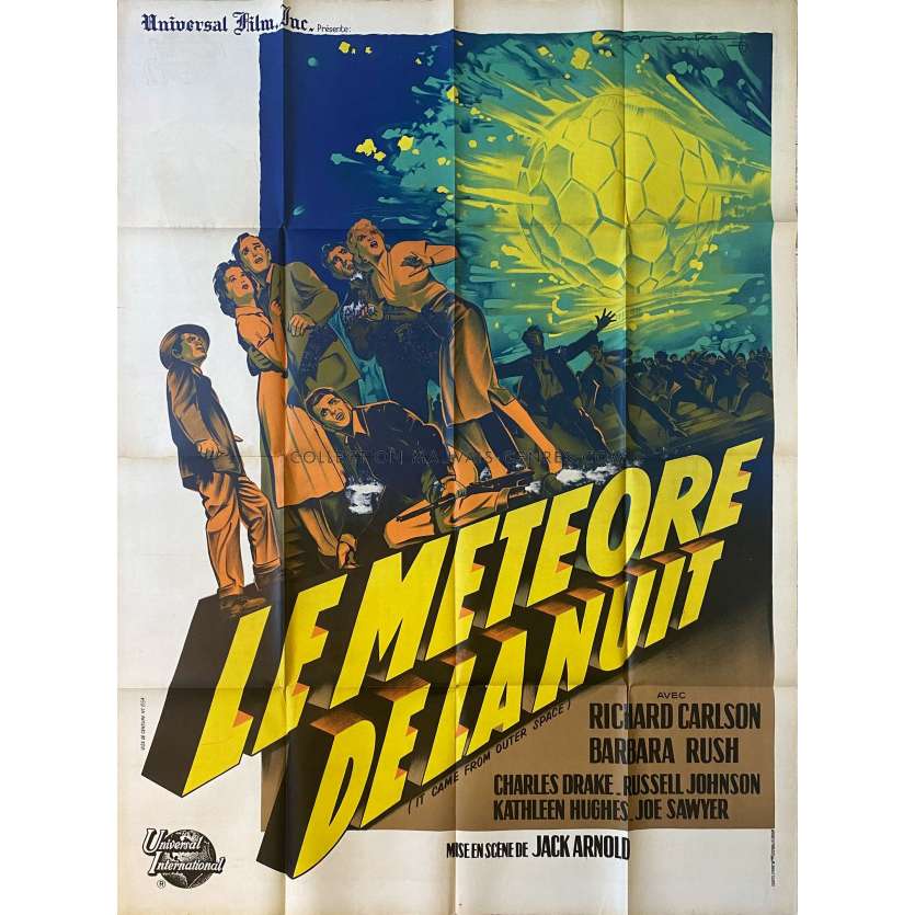 LE METEORE DE LA NUIT Affiche de film- 120x160 cm. - 1953 - Richard Carlson, Jack Arnold