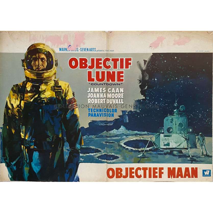COUNTDOWN Belgian Movie Poster- 14x21 in. - 1967 - Robert Altman, James Caan