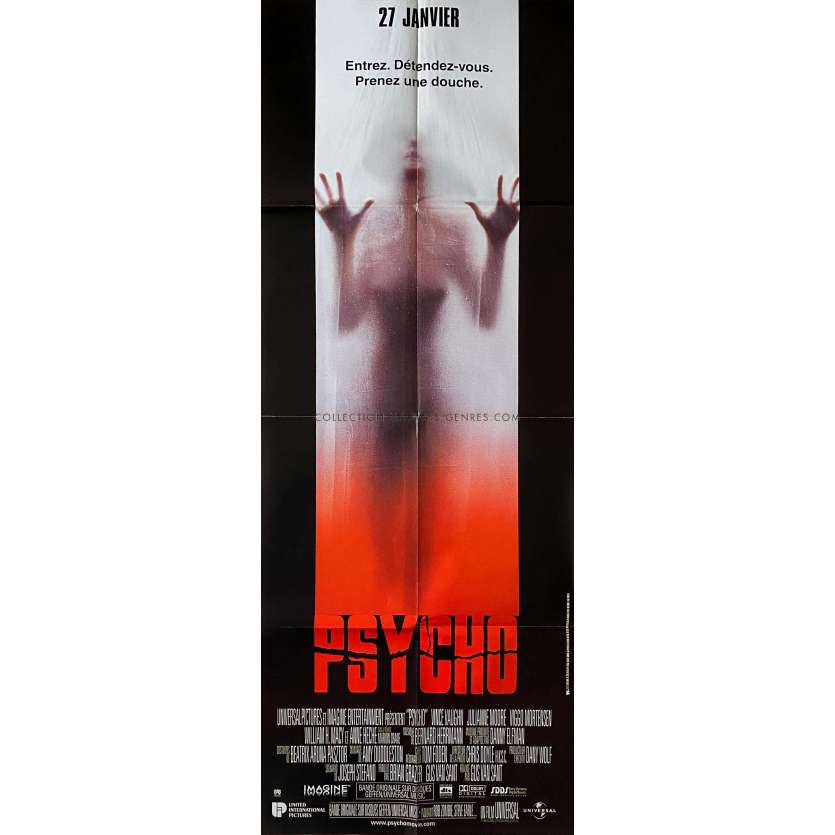PSYCHO French Movie Poster- 23x63 in. - 1998 - Gus Van Sant, Vince Vaughn