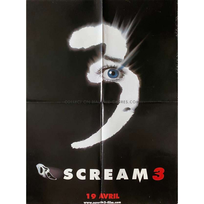 SCREAM 3 Affiche de film- 60x80 cm. - 2000 - Neve Campbell, Wes Craven