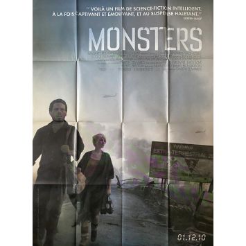 MONSTERS French Movie Poster- 47x63 in. - 2010 - Gareth Edwards, Scoot McNairy