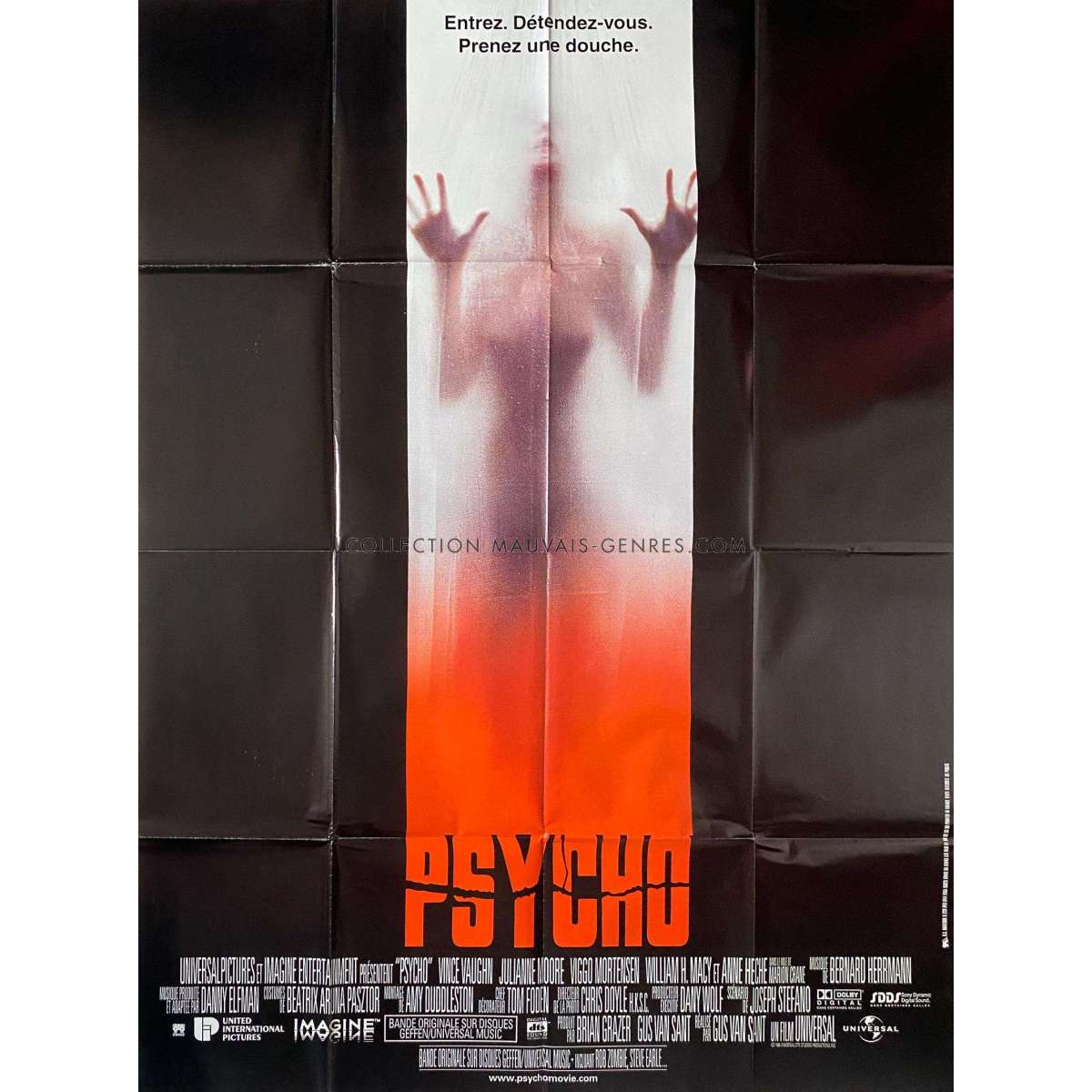 Affiche de film française de PSYCHO 120x160 cm.