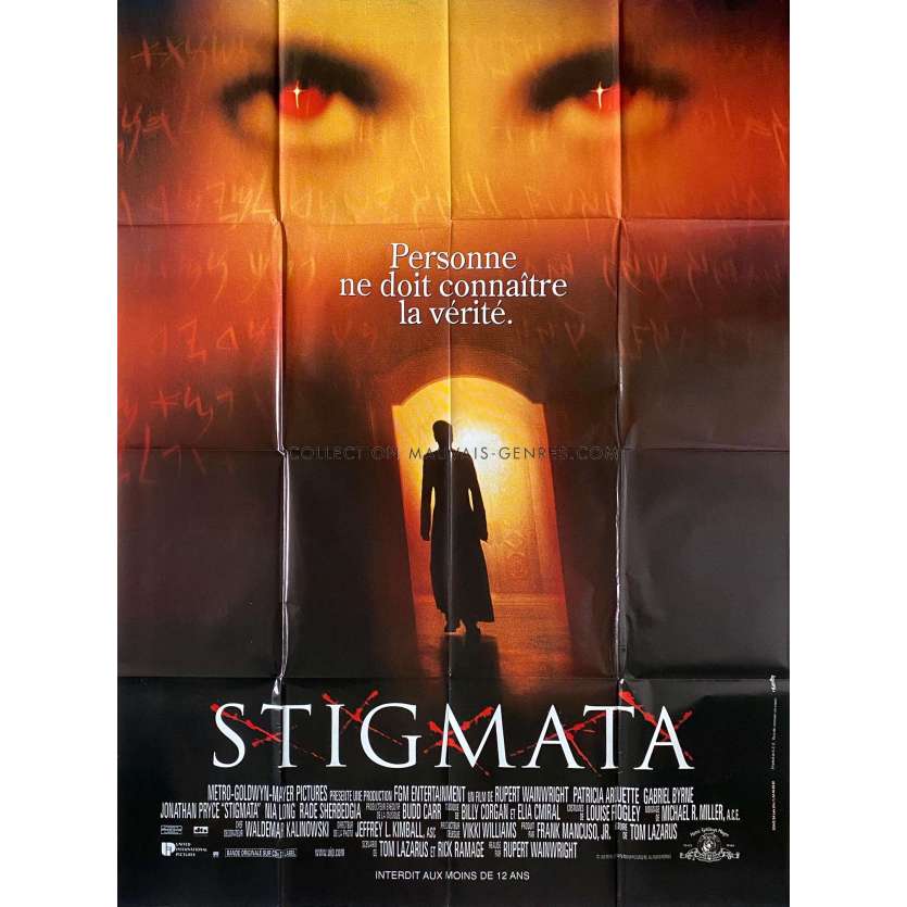 STIGMATA Affiche de film- 120x160 cm. - 1999 - Patricia Arquette, Rupert Wainwright