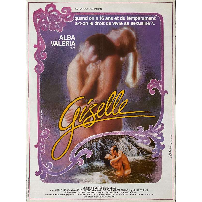 GISELLE Affiche de film- 40x54 cm. - 1980 - Alba Valeria, Victor di Mello