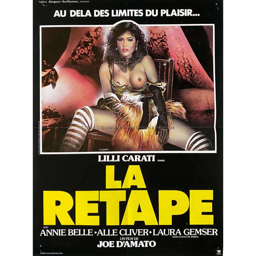 LA RETAPE Affiche de film- 40x54 cm. - 1985 - Lilli Carati, Joe D'Amato