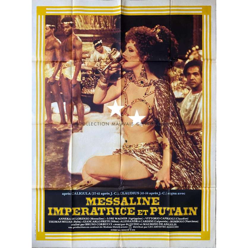 MESSALINE IMPERATRICE ET PUTAIN Affiche de film- 120x160 cm. - 1977 - Anneka di Lorenzo, Bruno Corbucci