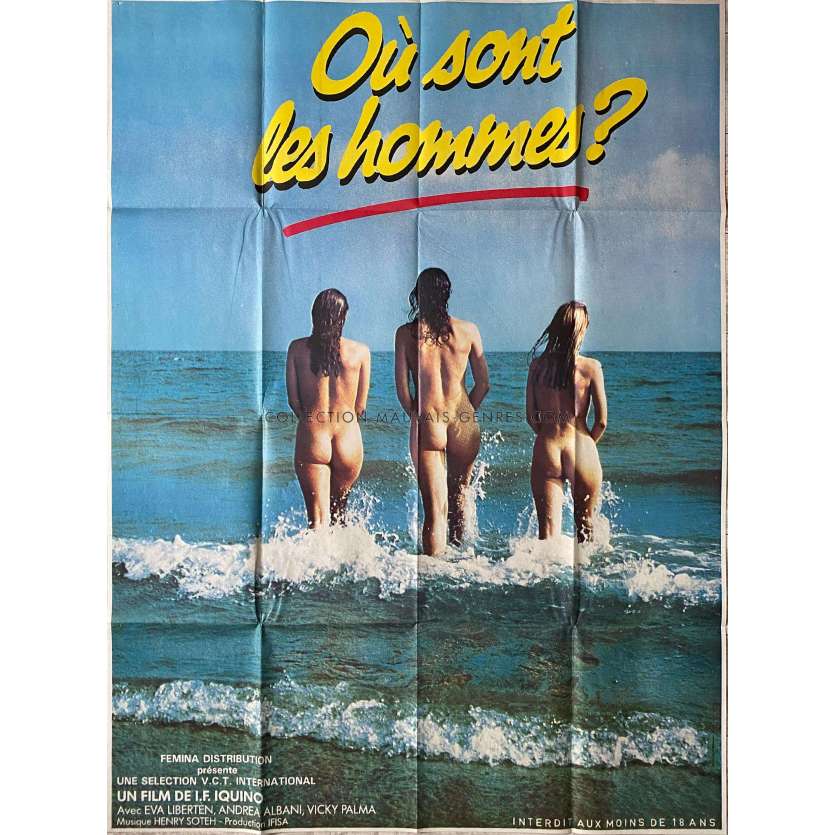 OU SONT LES HOMMES Affiche de film- 120x160 cm. - 1981 - Eva Lyberten, Ignacio F. Iquino