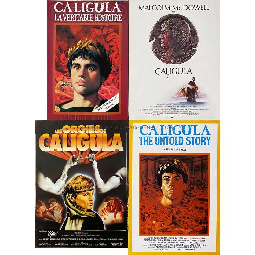 CINEMA EROTIQUE ITALIEN Lot de synopsis Caligula - 24x30 cm. - 1980 - Aldo Grimaldi, Tinto Brass