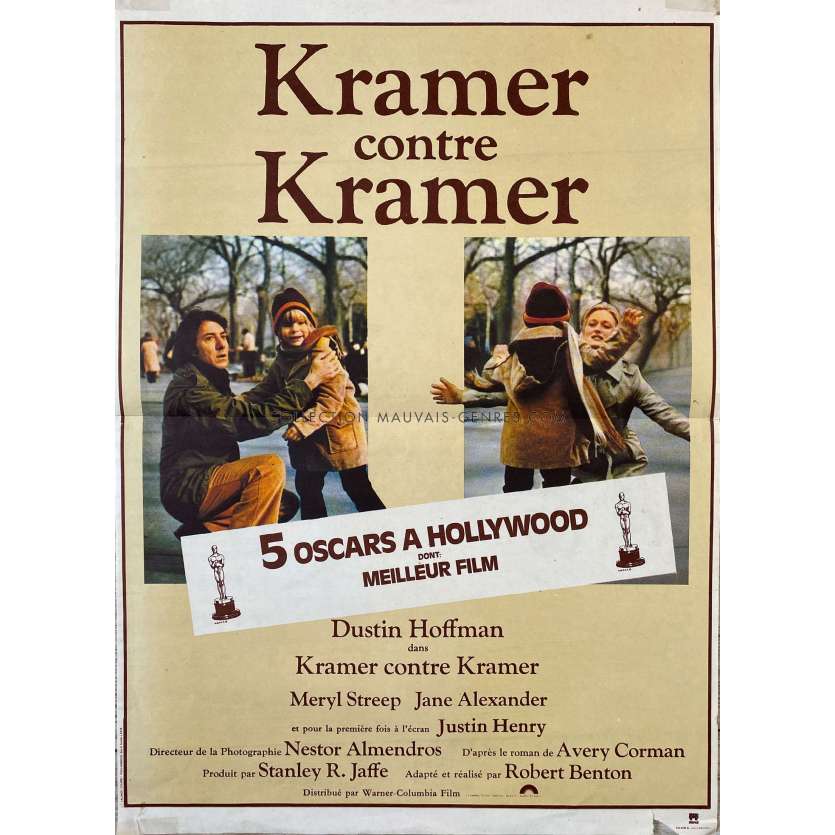 KRAMER VS. KRAMER French Movie Poster- 15x21 in. - 1979 - Robert Benton, Dustin Hoffman