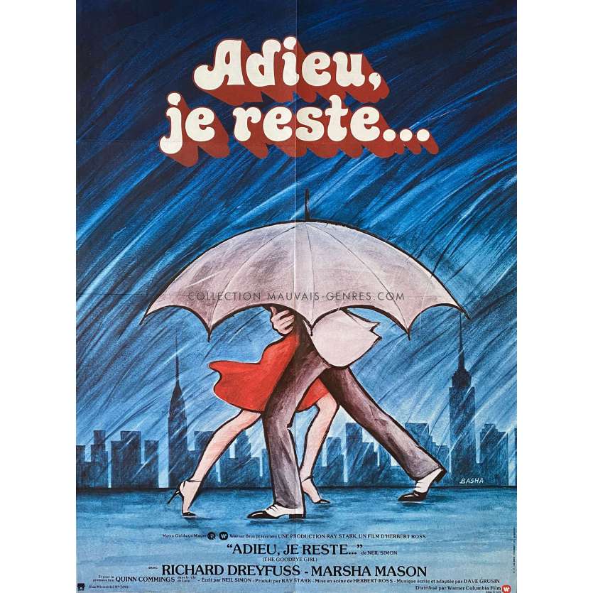 ADIEU JE RESTE Affiche de film- 60x80 cm. - 1977 - Richard Dreyfuss, Herbert Ross