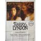 BARRY LYNDON Affiche de film- 120x160 cm. - 1976/R1980 - Ryan O'Neil, Stanley Kubrick