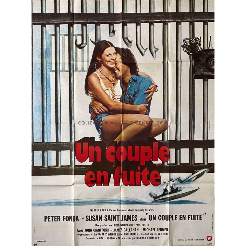 OUTLAW BLUES French Movie Poster- 47x63 in. - 1977 - Richard T. Heffron, Peter Fonda