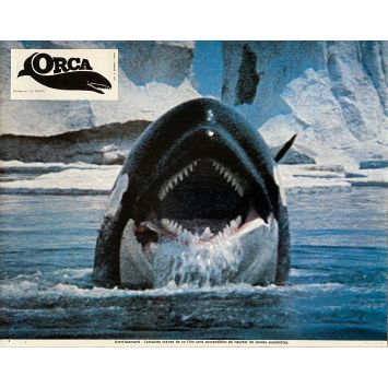 ORCA French Lobby Card N01 - 9x12 in. - 1977 - Michael Anderson, Richard Harris