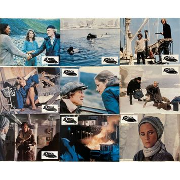 ORCA French Lobby Cards Set A - x9 - 9x12 in. - 1977 - Michael Anderson, Richard Harris