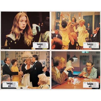 TAKING OFF French Lobby Cards x4 - 9x12 in. - 1971 - Milos Forman, Lynn Carlin