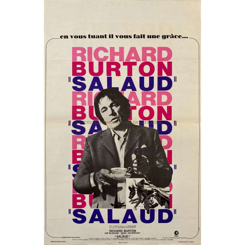 VILLAIN French Movie Poster 15x21 In 1971 VILLAIN French Movie Poster 15x21 In 1971