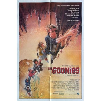 LES GOONIES Affiche de film Intl. 69x104 - 1985 - Sean Astin, Richard Donner