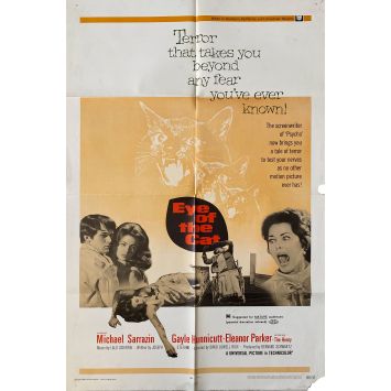 LES GRIFFES DE LA PEUR Affiche de cinéma- 69x104 cm. - 1969 - Michael Sarrazin, David Lowell Rich
