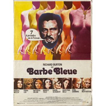 BLUE BEARD French Movie Poster- 15x21 in. - 1972 - Edward Dmytryk, Richard Burton