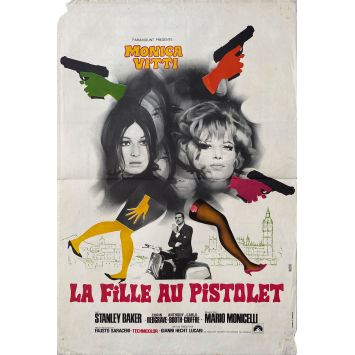 THE GIRL WITH A PISTOL French Movie Poster- 15x21 in. - 1968 - Mario Monicelli, Monica Vitti