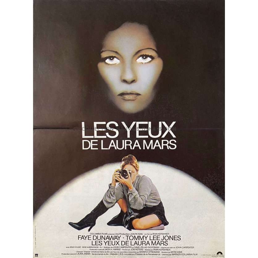 THE EYES OF LAURA MARS French Movie Poster- 15x21 in. - 1978 - Irvin Keshner, Faye Dunaway