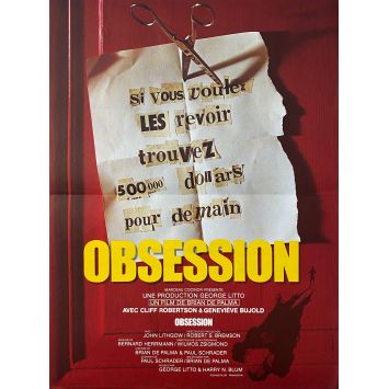 OBSESSION Affiche de cinéma- 40x54 cm. - 1976 - Cliff Robertson, Brian de Palma