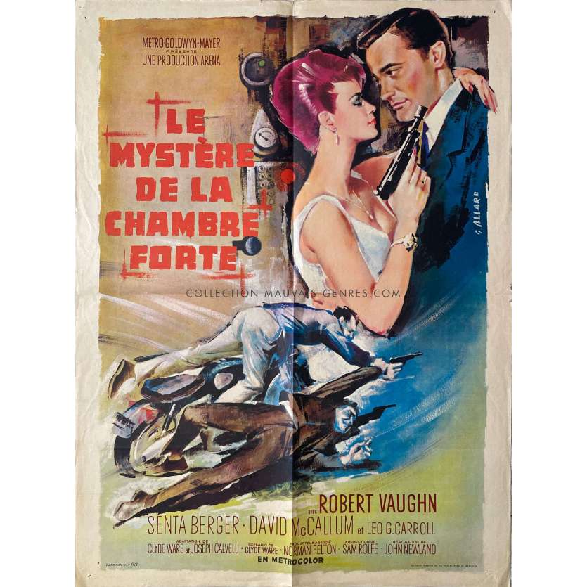THE SPY WITH MY FACE French Movie Poster- 23x32 in. - 1965 - John Newland, Robert Vaughn, David McCallum