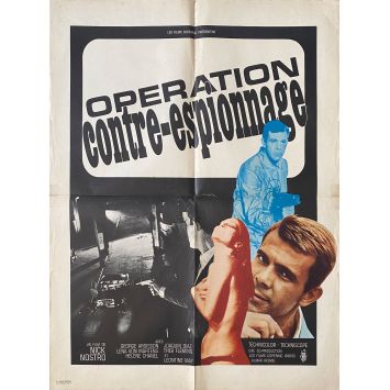OPERATION CONTRE ESPIONNAGE Affiche de cinéma- 60x80 cm. - 1965 - George Ardisson, Nick Nostro