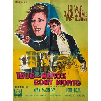 TOUS LES HEROS SONT MORTS Affiche de cinéma- 60x80 cm. - 1968 - Rod Taylor, Joseph Sargent