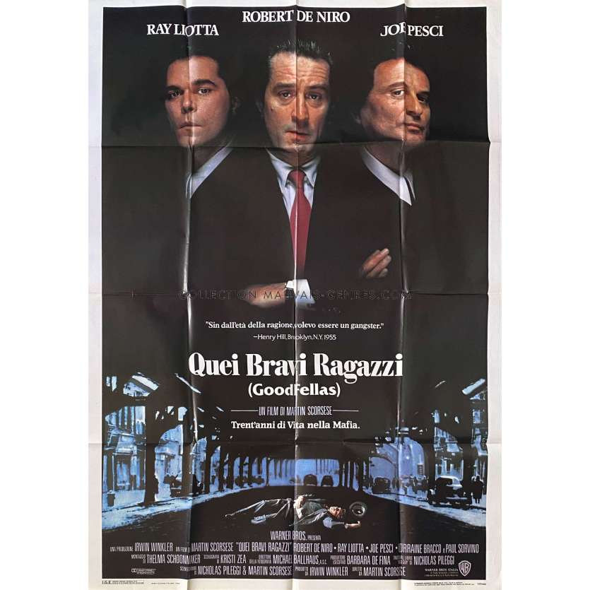 LES AFFRANCHIS Affiche de cinéma- 100x140 cm. - 1990 - Robert de Niro, Martin Scorsese