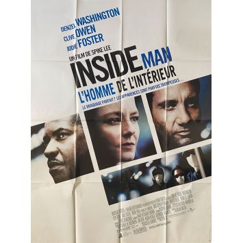 INSIDE MAN Affiche de cinéma- 120x160 cm. - 2006 - Denzel Washington, Spike Lee