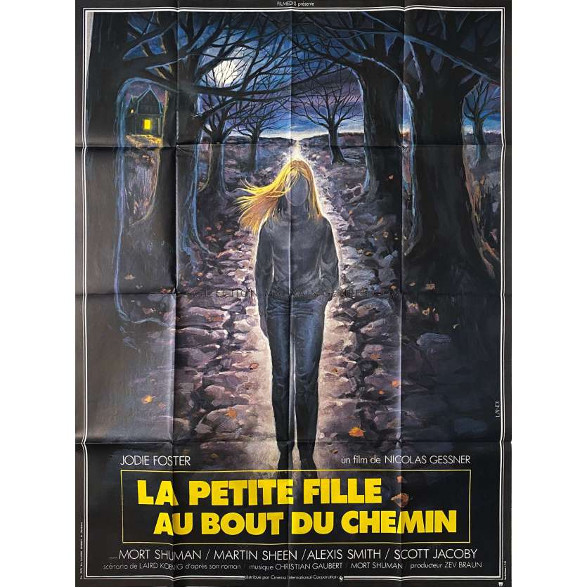 LA PETITE FILLE AU BOUT DU CHEMIN Affiche de cinéma- 120x160 cm. - 1976 - Jodie Foster, Nicolas Gessner