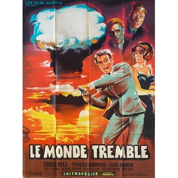 LE MONDE TREMBLE Affiche de cinéma- 120x160 cm. - 1966 - Craig Hill, Marcello Ciorciolini