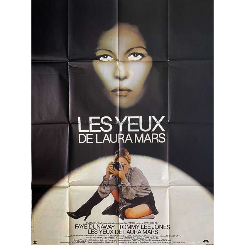 LES YEUX DE LAURA MARS Affiche de cinéma- 120x160 cm. - 1978 - Faye Dunaway, Irvin Keshner