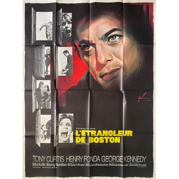BOSTON STRANGLER French Movie Poster- 47x63 in. - 1968 - Richard Fleisher, Tony Curtis